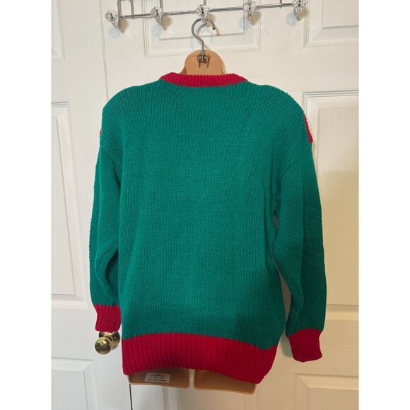 Vintage NOS Adell Barre "Ugly" Christmas Sweater Sz L - Picture 5 of 9